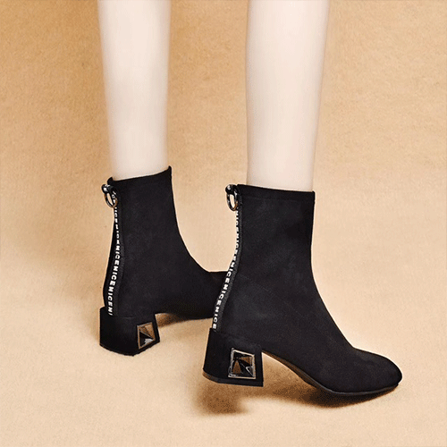 真皮高跟鞋女2019新款尖头黑色工作鞋细跟显瘦职业女鞋头层牛皮鞋