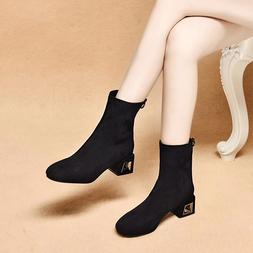 真皮高跟鞋女2019新款尖头黑色工作鞋细跟显瘦职业女鞋头层牛皮鞋